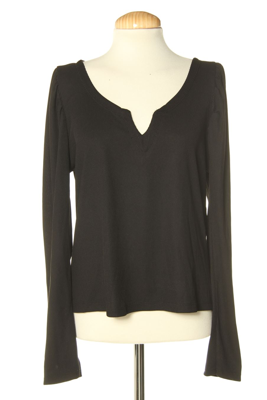 T-shirt à manches longues Valentina de la taille XL, de couleur noir