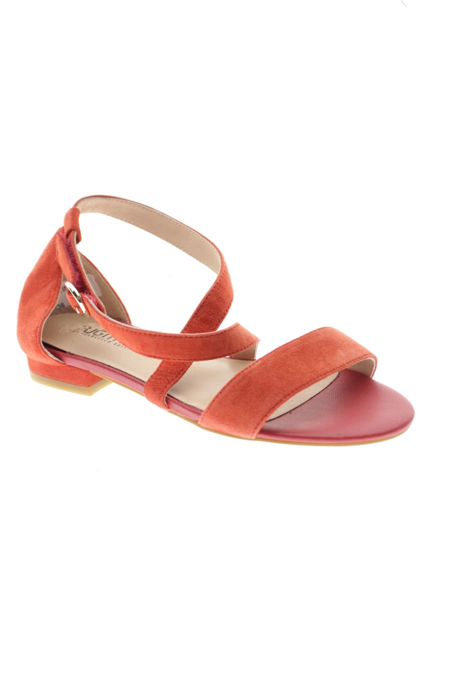 Sandalias planas de FUGITIVE de la talla 36, de color naranja de