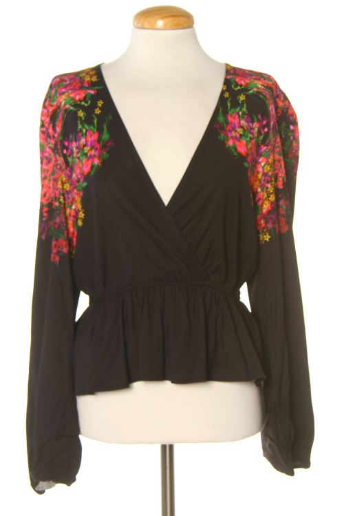 Blusa a maniche lunghe