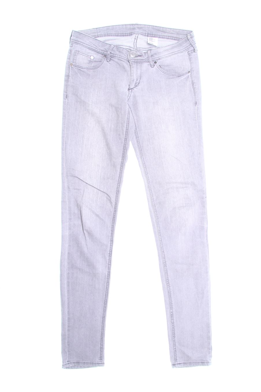 Jeans H&M de la taille 38, de couleur gris de denim