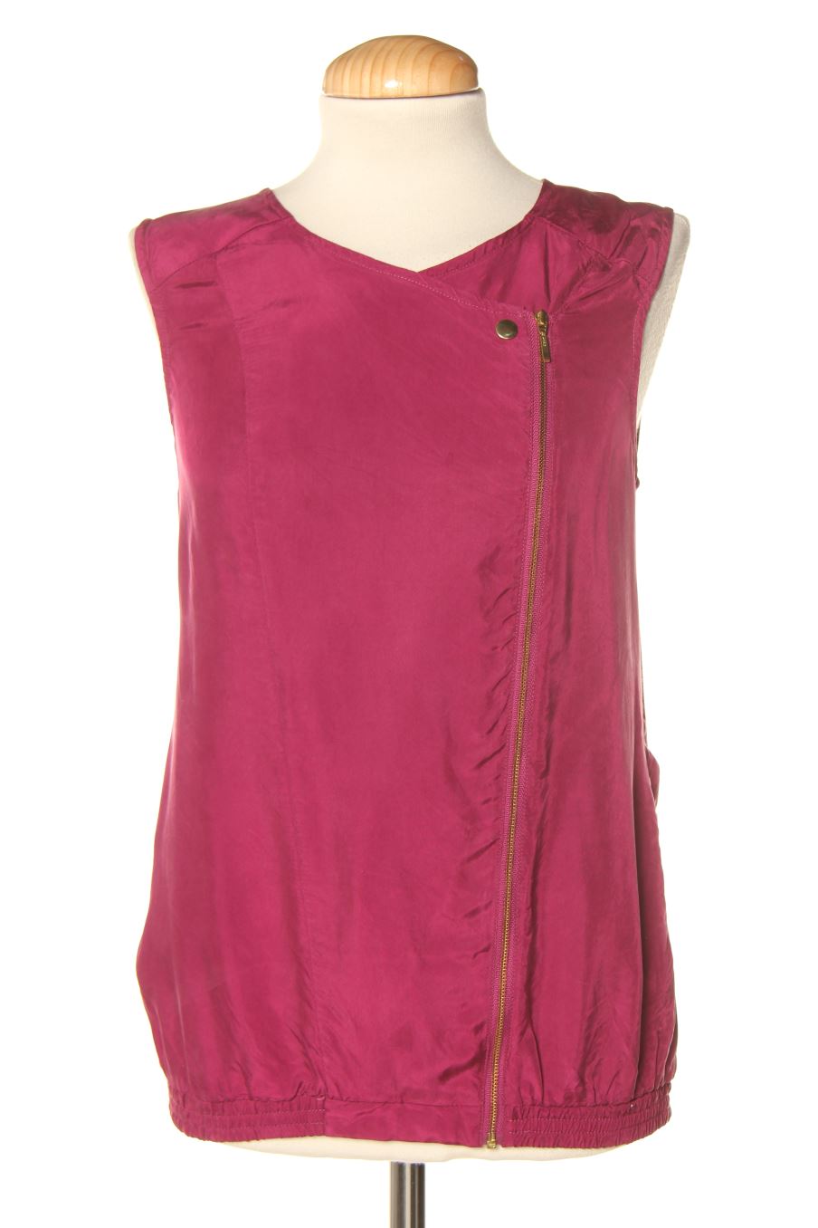 Chaleco de tela de Promod de la talla 36, de color morado