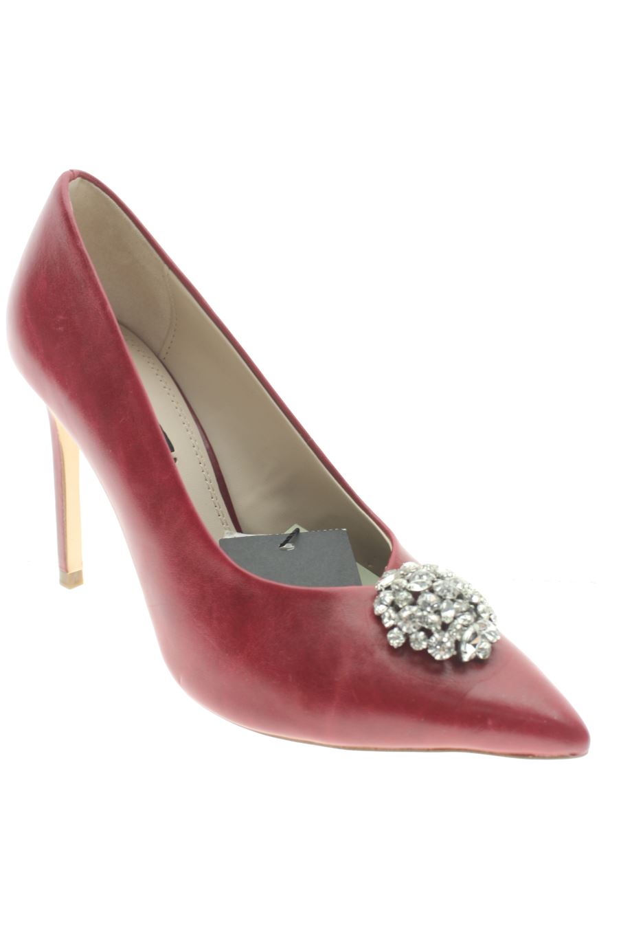 Zapatos de tacon de Zara de la talla 37, de color rojo de