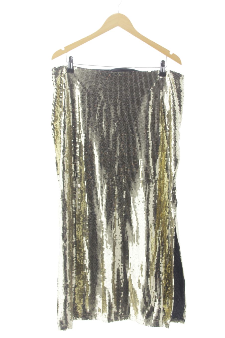 Falda de SLOW LOVE de la talla XL, de color dorado