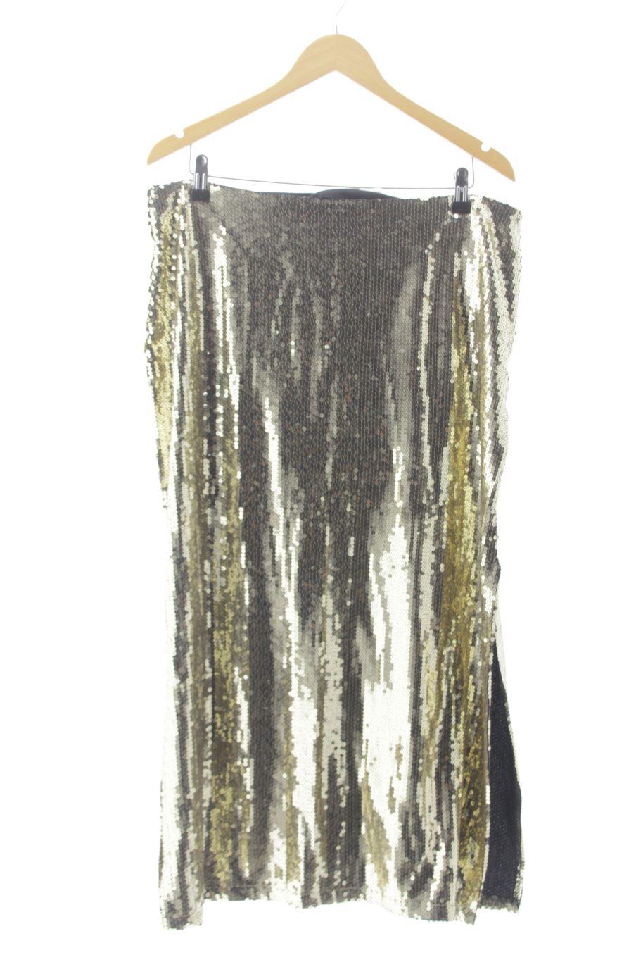 Falda de SLOW LOVE de la talla XL, de color dorado