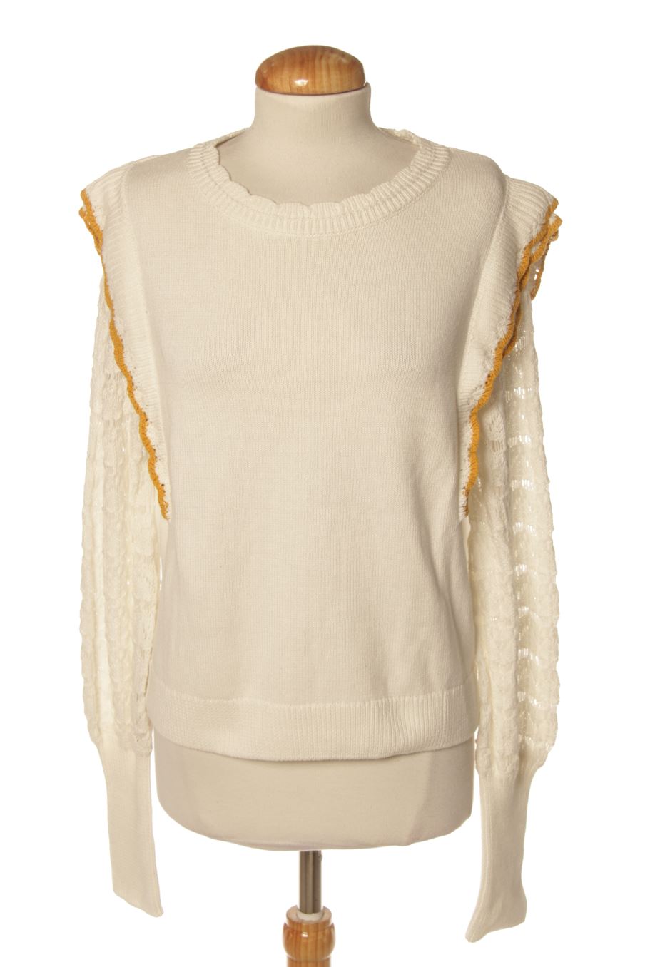Pull Springfield de la taille M, de couleur blanc