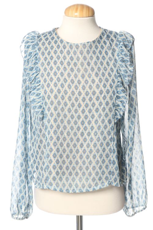 Blusa a maniche lunghe