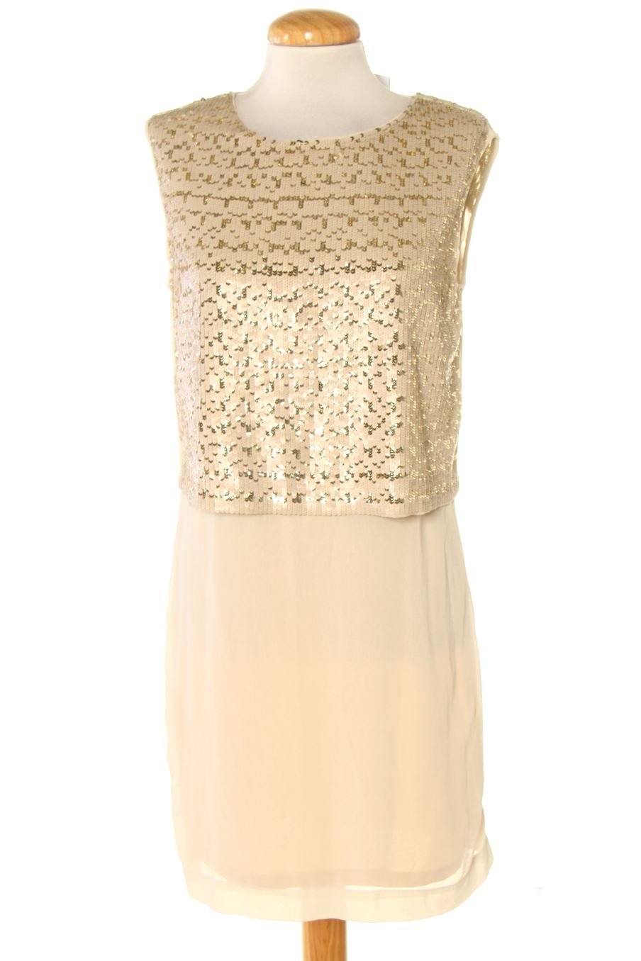 Robe casual Vero moda de la taille S, de couleur beige