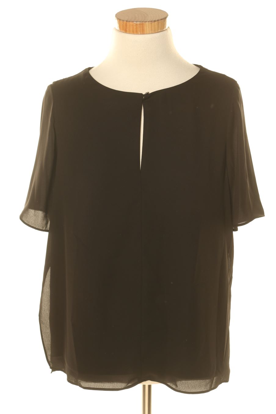 Blouse à manches courtes Mango de la taille S, de couleur noir