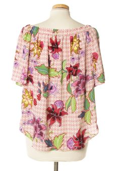 Blouse à manches courtes S Ema Blue`s