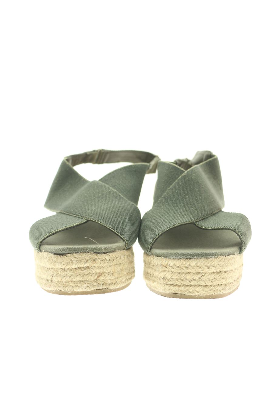 Sandalias tacon de Women' secret de la talla 40, de color verde de