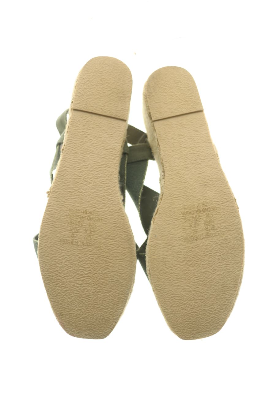 Sandalias tacon de Women' secret de la talla 40, de color verde de