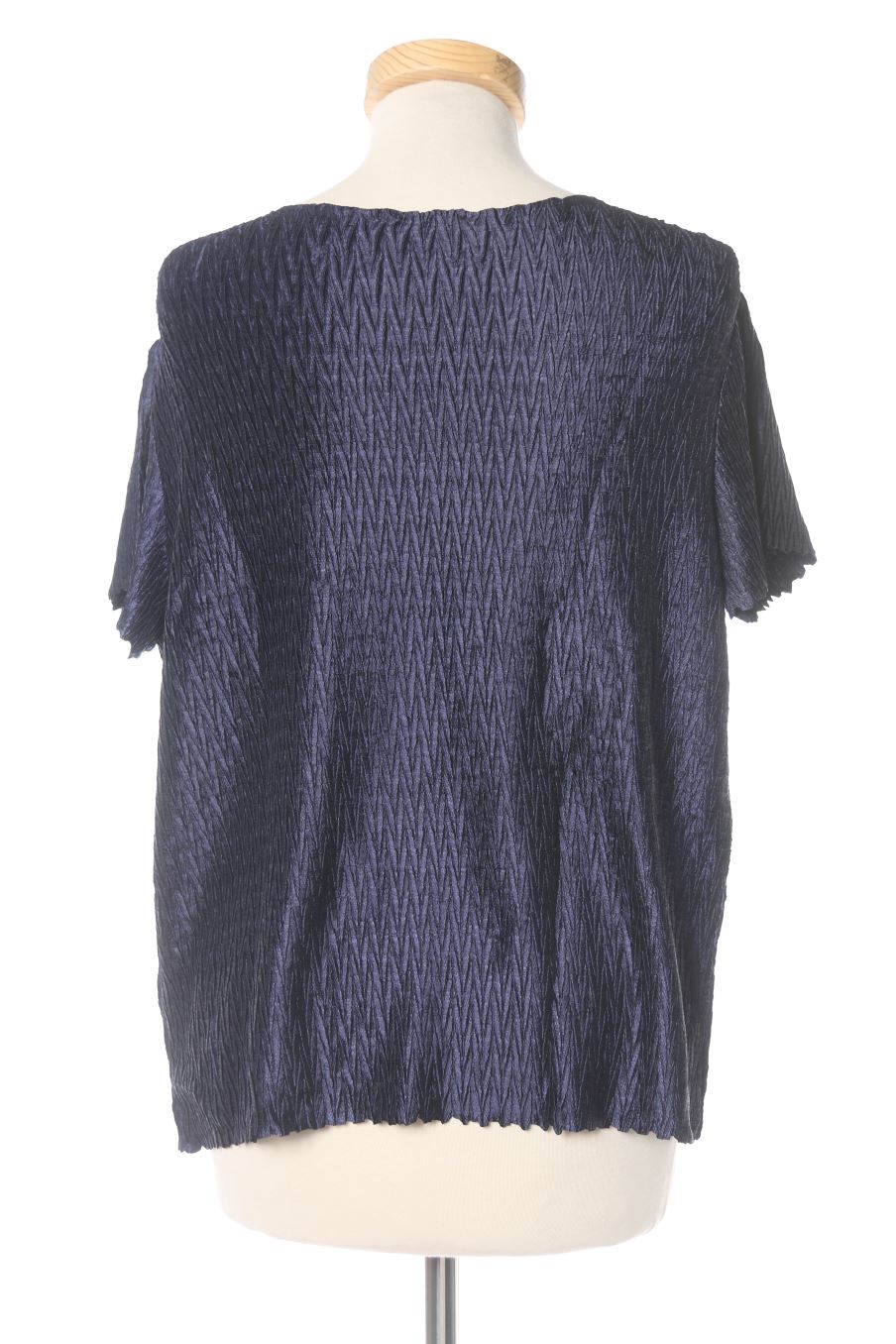 Blouse à manches courtes Adolfo Dominguez de la taille M, de couleur bleu marine
