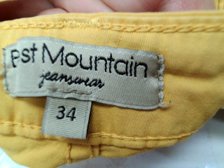 Jeans Best Mountain de la taille 34, de couleur moutarde de denim