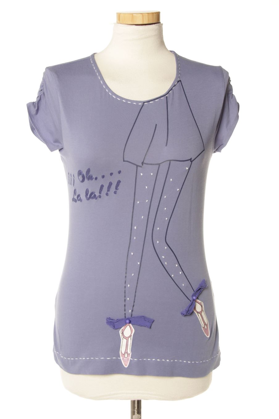 T-Shirt von Tintoretto Größe S, Farbe Violett, für