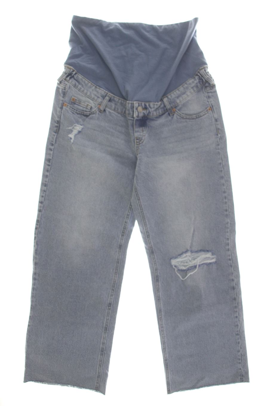 Jeans H&M Premama de la taille L, de couleur bleu de denim de femmes enceintes