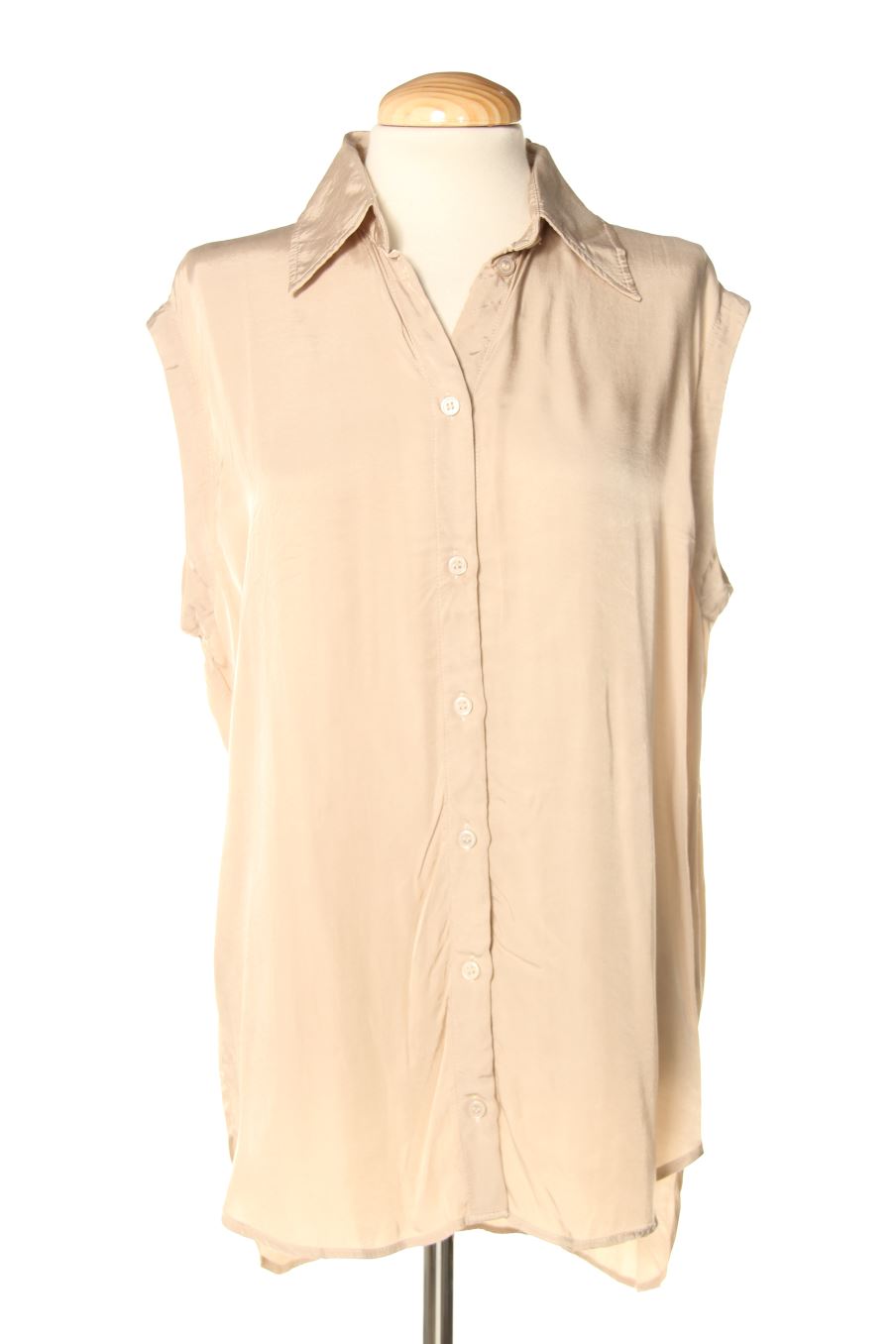 Chemise sans manches H&M de la taille XS, de couleur beige
