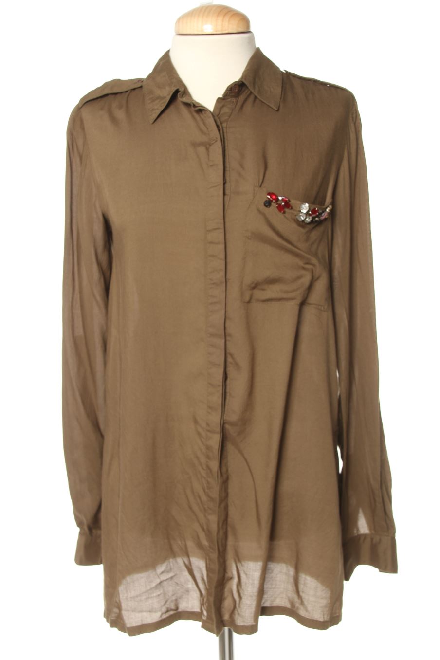 Chemise Fórmula Joven de la taille 36, de couleur vert