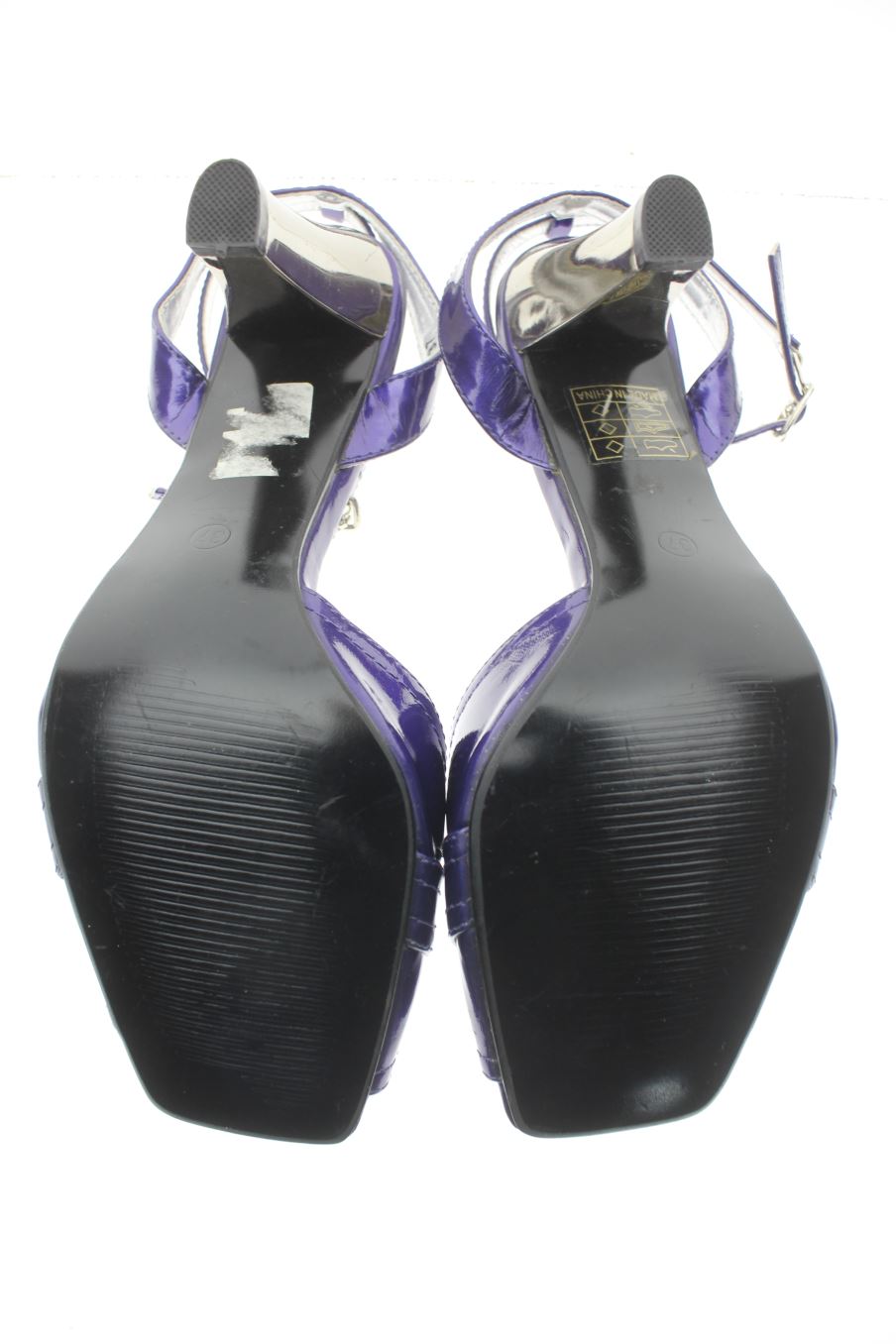 Sandalias tacon de Abloom de la talla 37, de color azul marino de