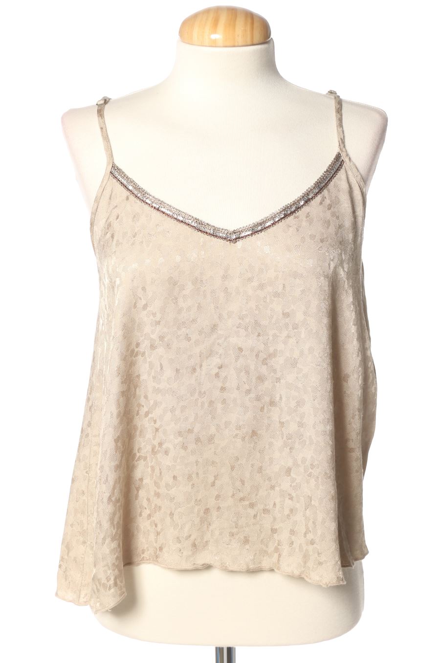 Top Nekane de la taille S, de couleur beige