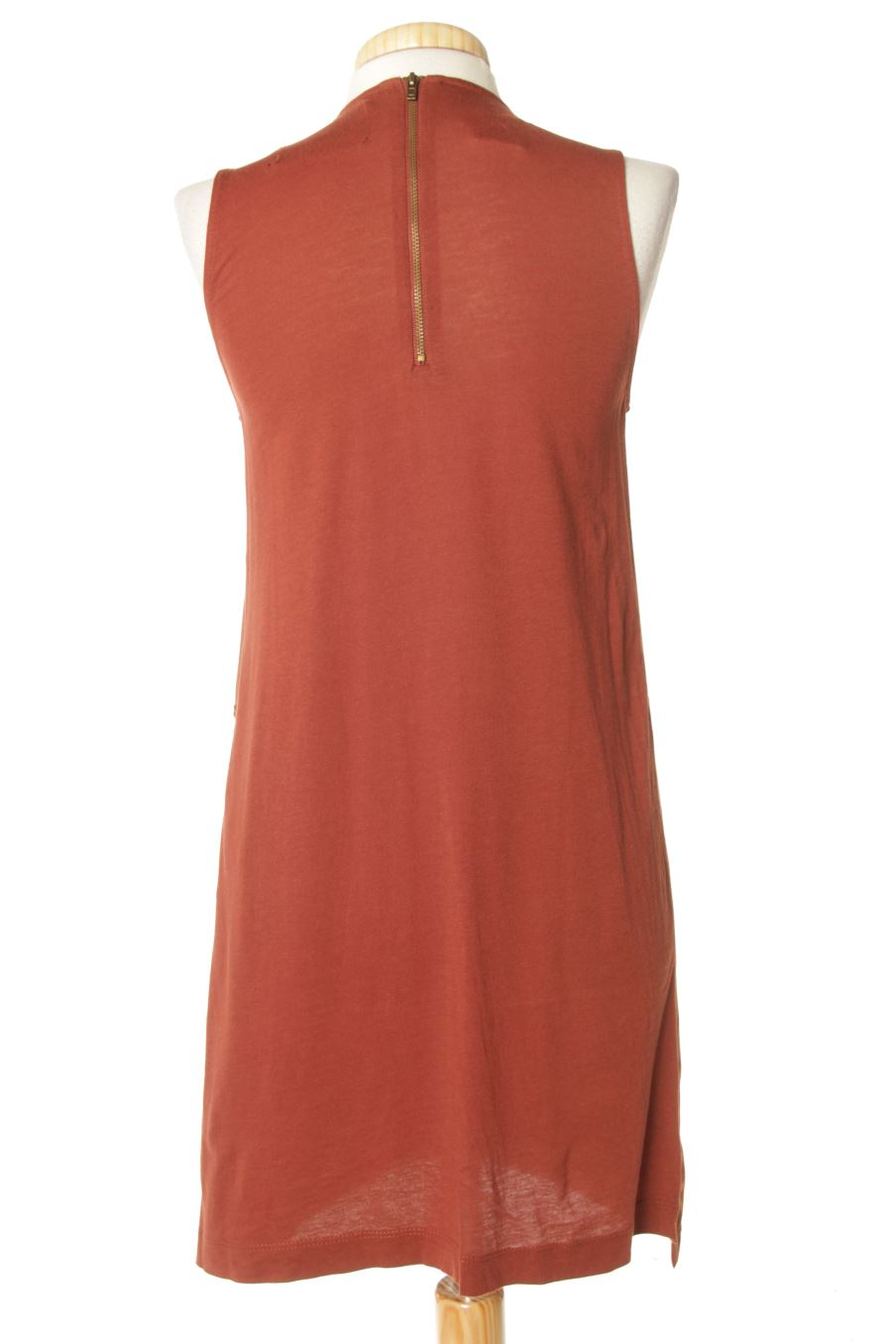 Vestido casual de Zara de la talla S, de color marrón