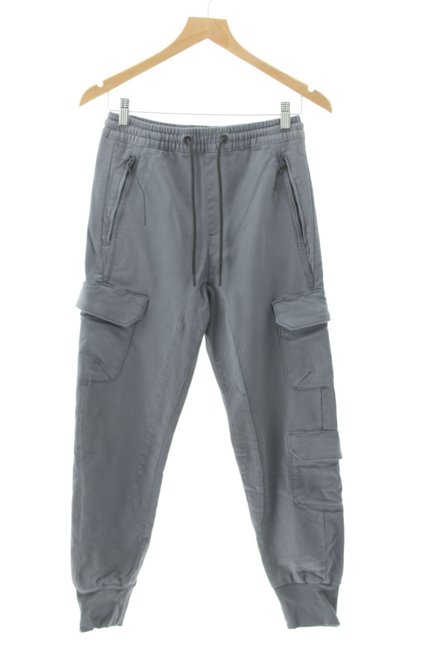 Pantalon Casual Bershka de la taille XS, de couleur gris