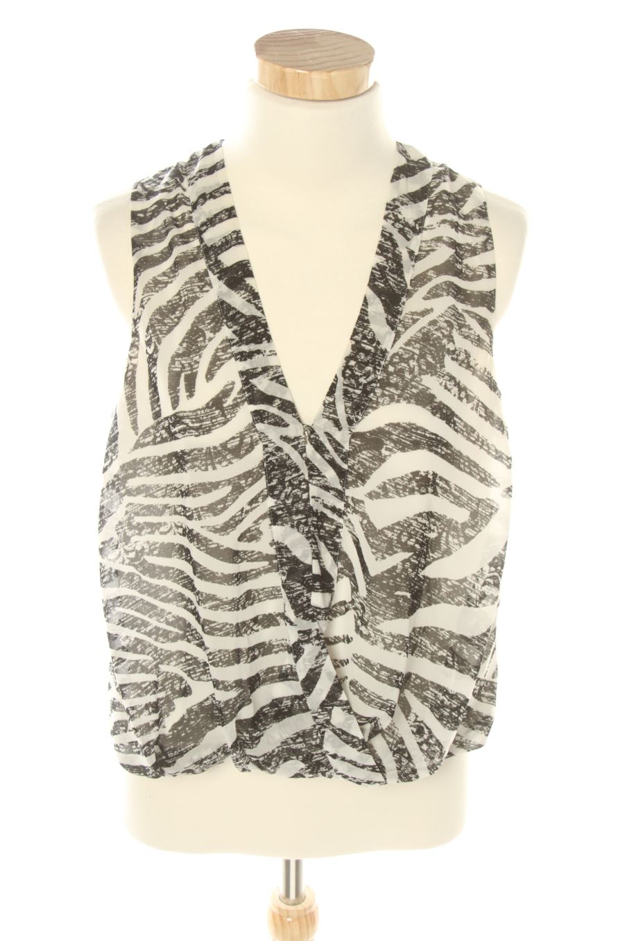 Top de H&M de la talla 36, de color animal print