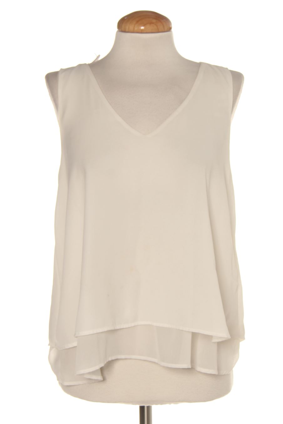 Top Zara de la taille XS, de couleur blanc