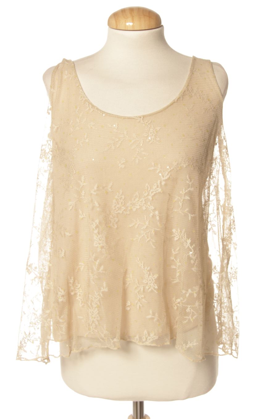 Top de Stradivarius de la talla M, de color beige