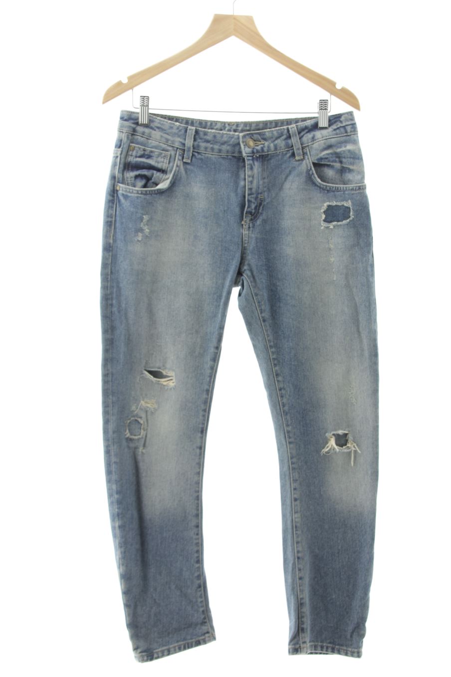 Jeans Zara de la taille 36, de couleur bleu de denim