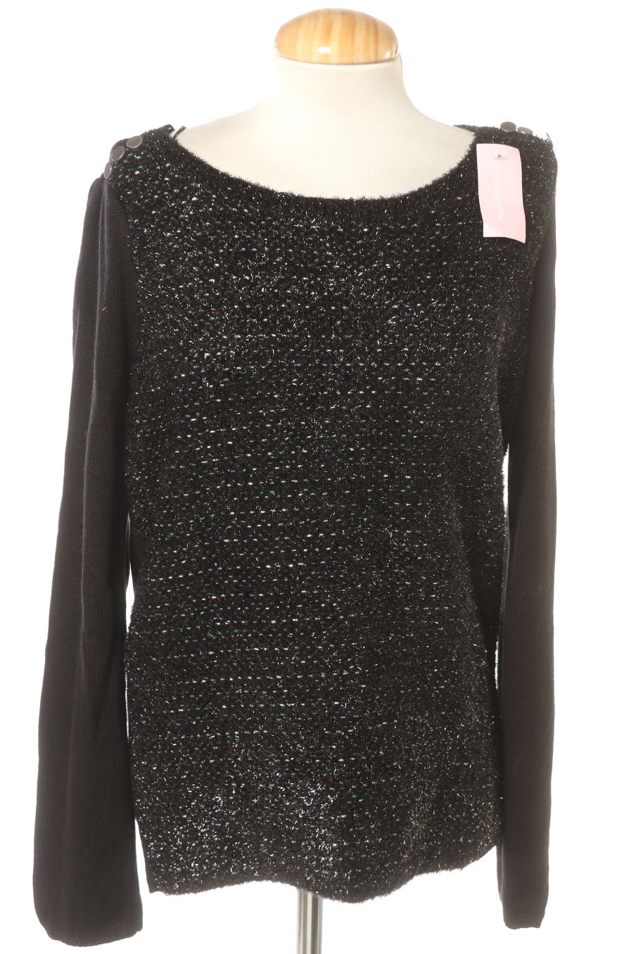 Pull Naf Naf de la taille L, de couleur noir