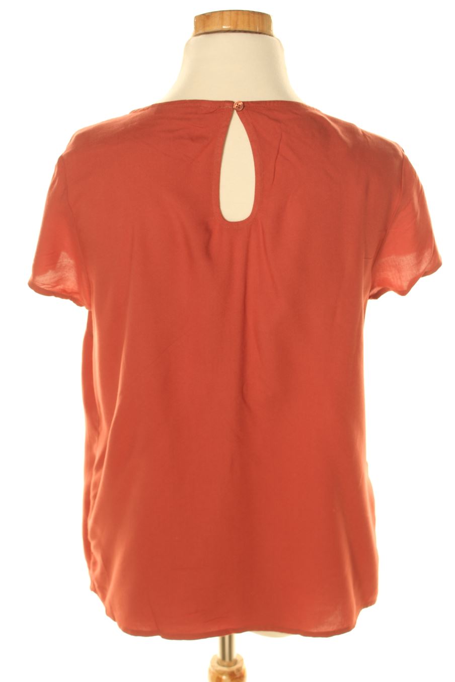 Blouse à manches courtes Only de la taille 34, de couleur orange