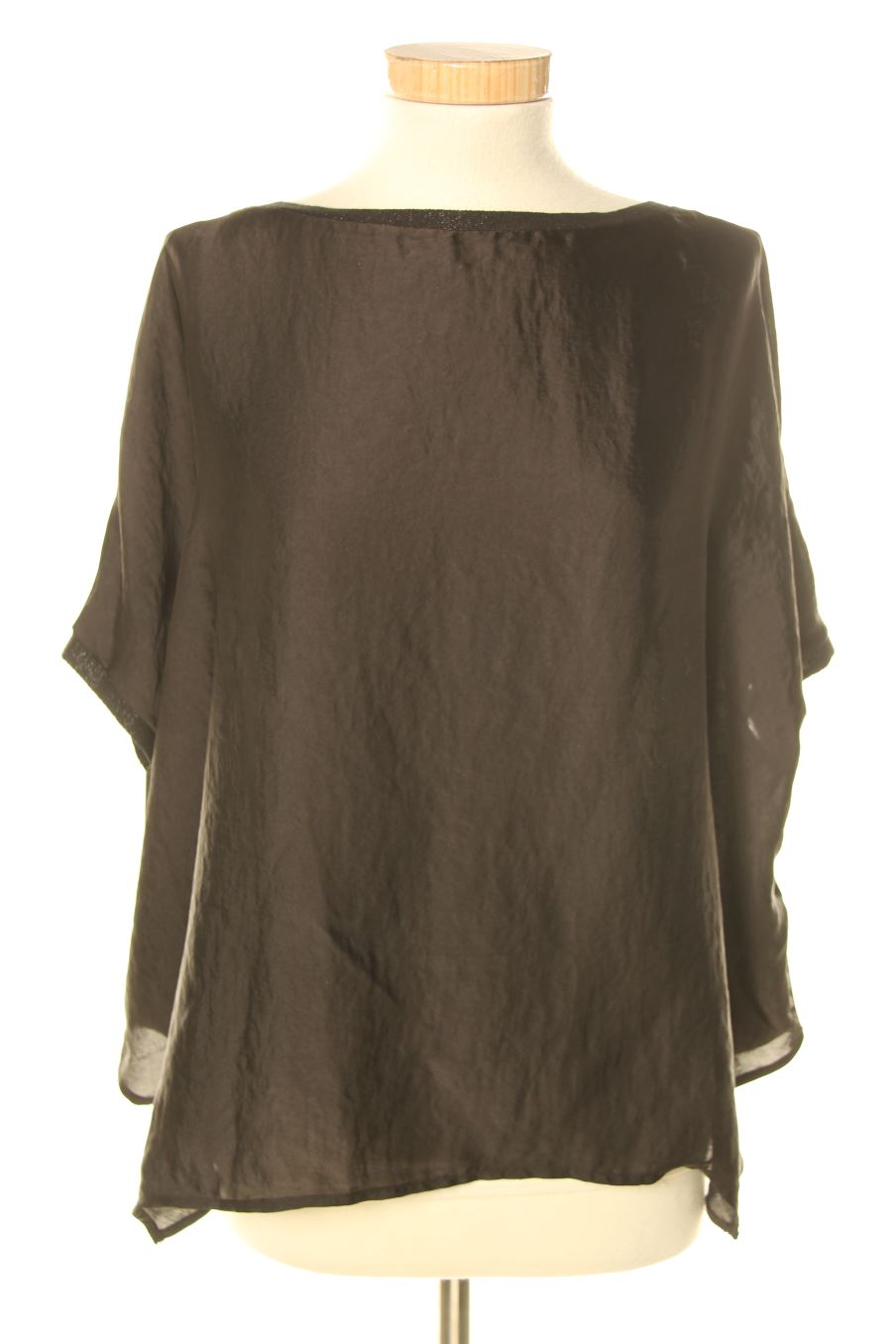 Blusa de manga corta de Zara de la talla S, de color negro