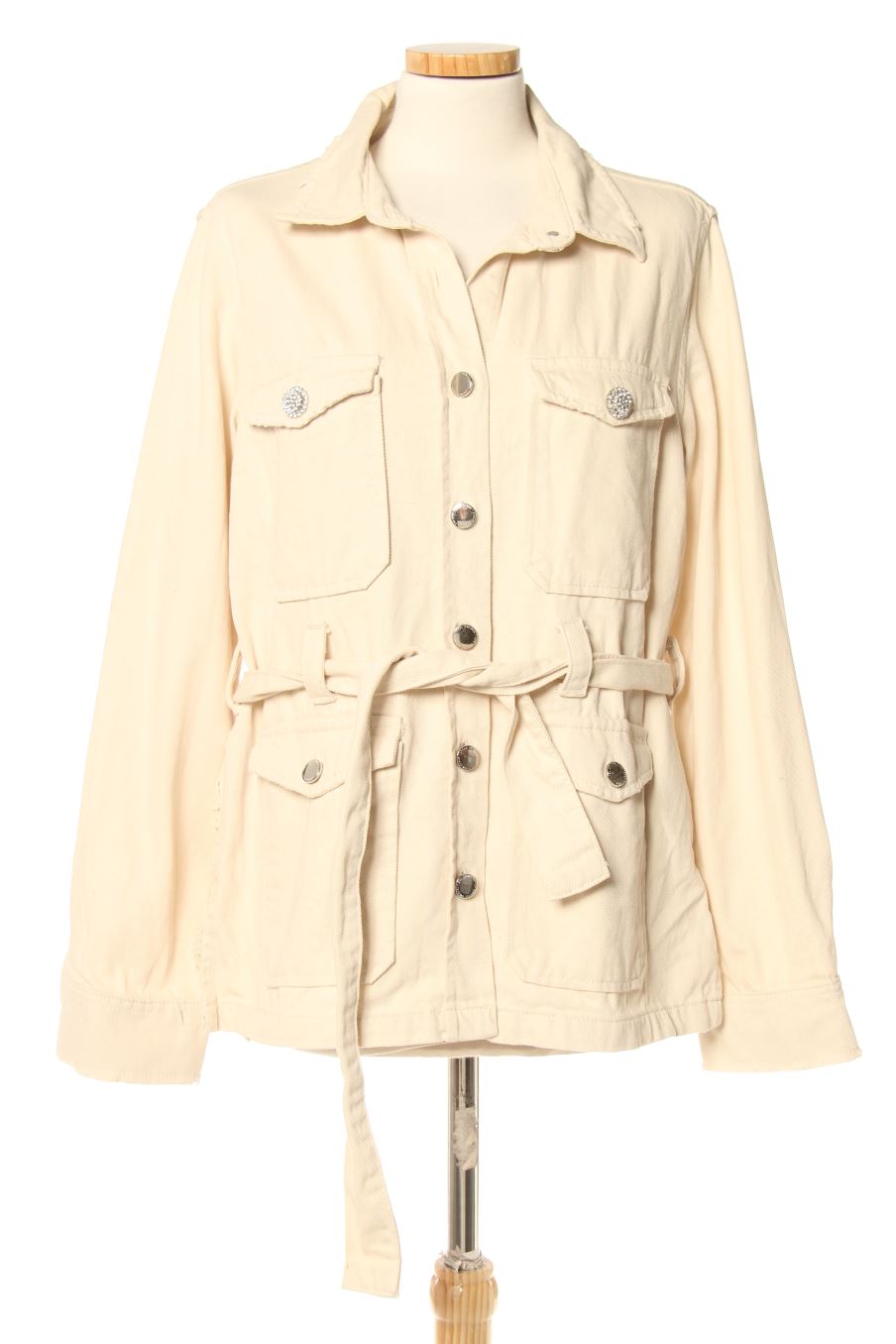Blouson BSB de la taille L, de couleur beige de denim