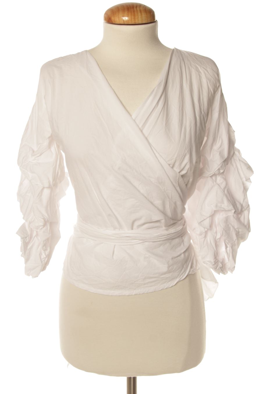 Blusa de manga larga de E.DIVA de la talla S, de color blanco