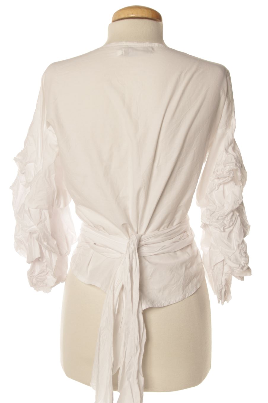 Blusa de manga larga de E.DIVA de la talla S, de color blanco