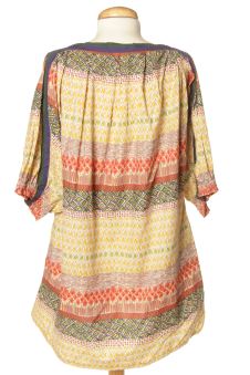 Blusa de manga corta L Mango