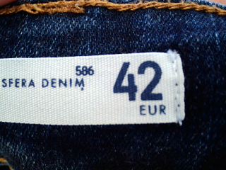 Vaquero de Sfera de la talla 42, de color azul de ropa vaquera