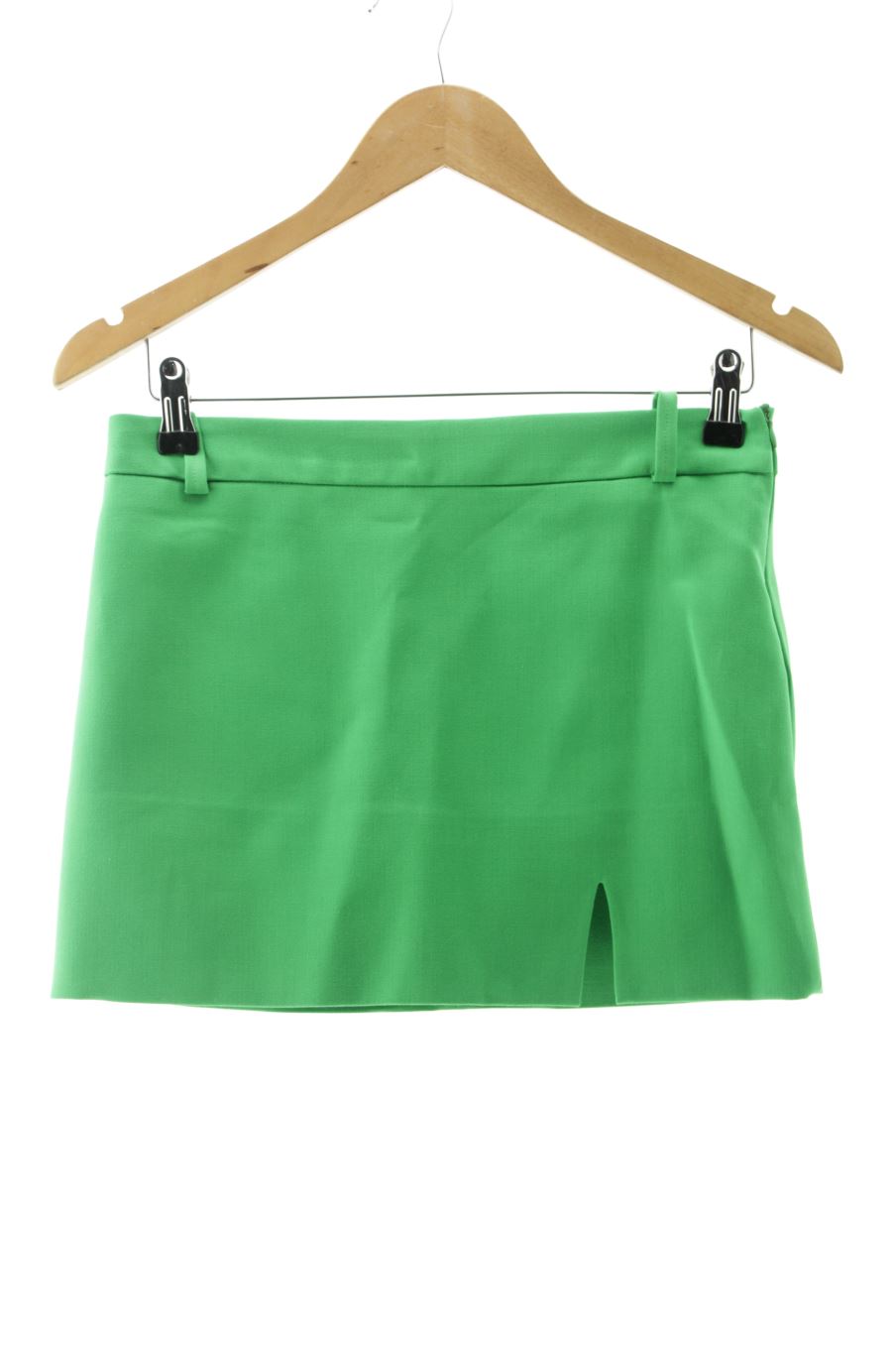Falda de Zara de la talla XS, de color verde