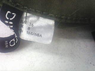 Jeans H&M de la taille 36, de couleur vert de denim