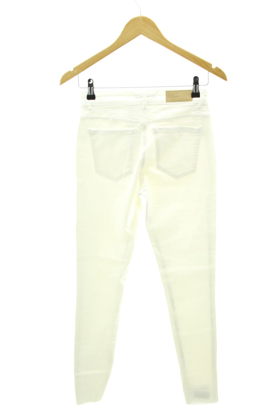 Jeans Pull & Bear de la taille 36, de couleur blanc de denim