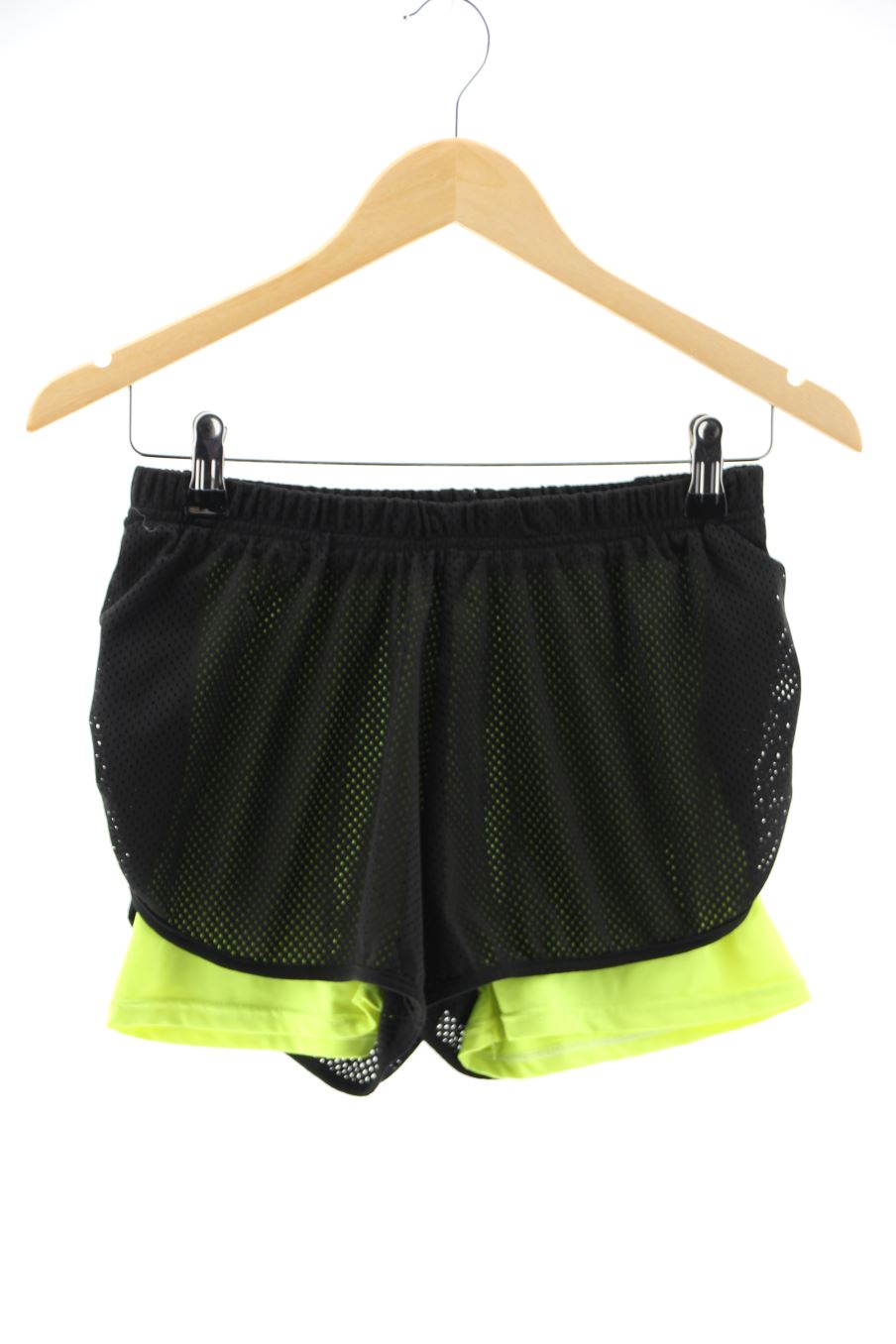 Pantalones cortos de deporte de PERCENTIL de la talla 34, de color negro