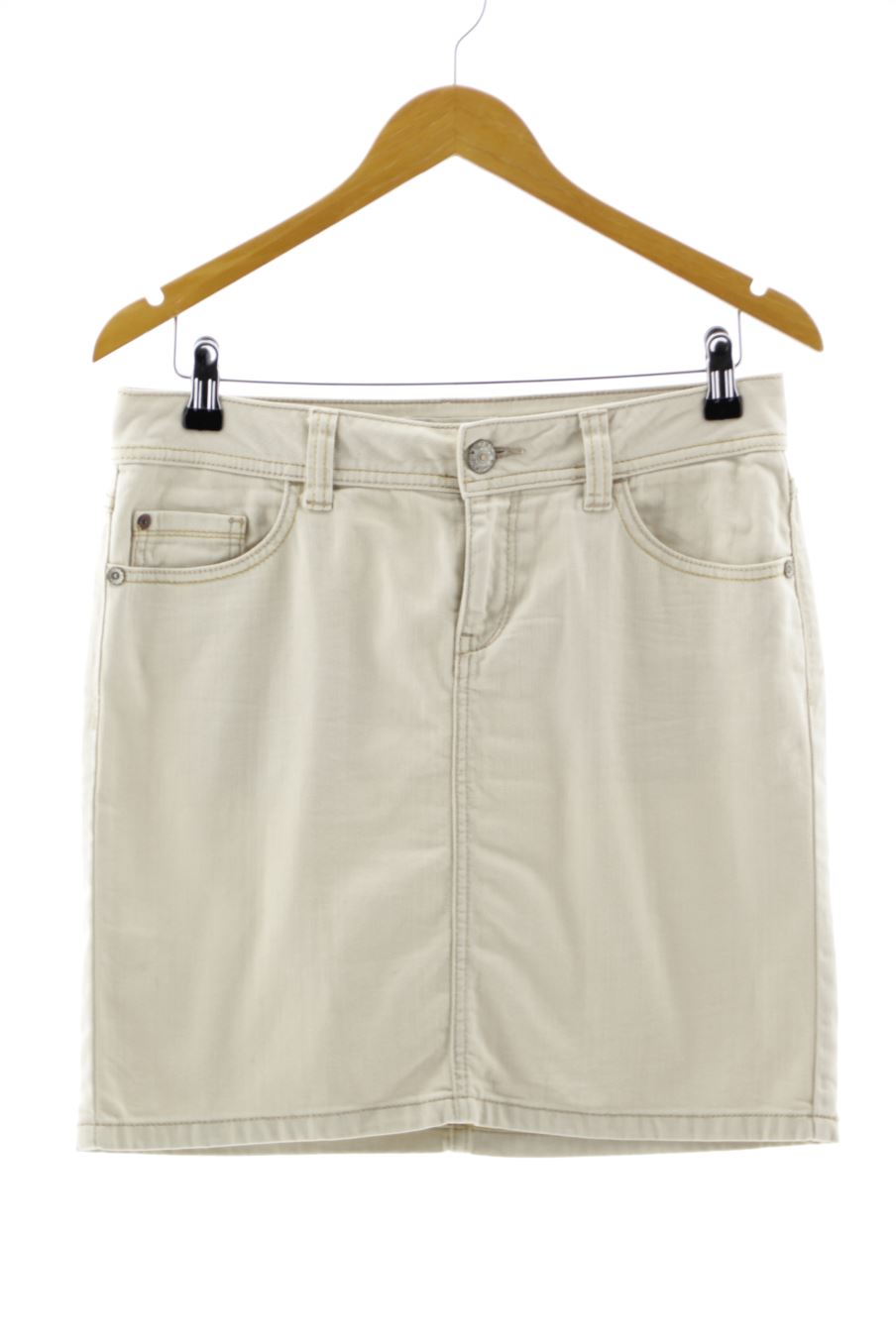Jupe Esprit de la taille 40, de couleur beige de denim