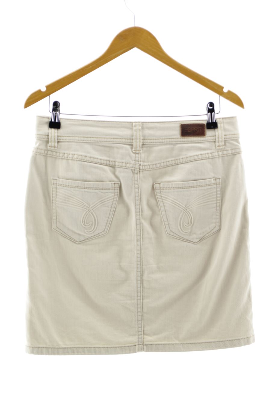 Jupe Esprit de la taille 40, de couleur beige de denim
