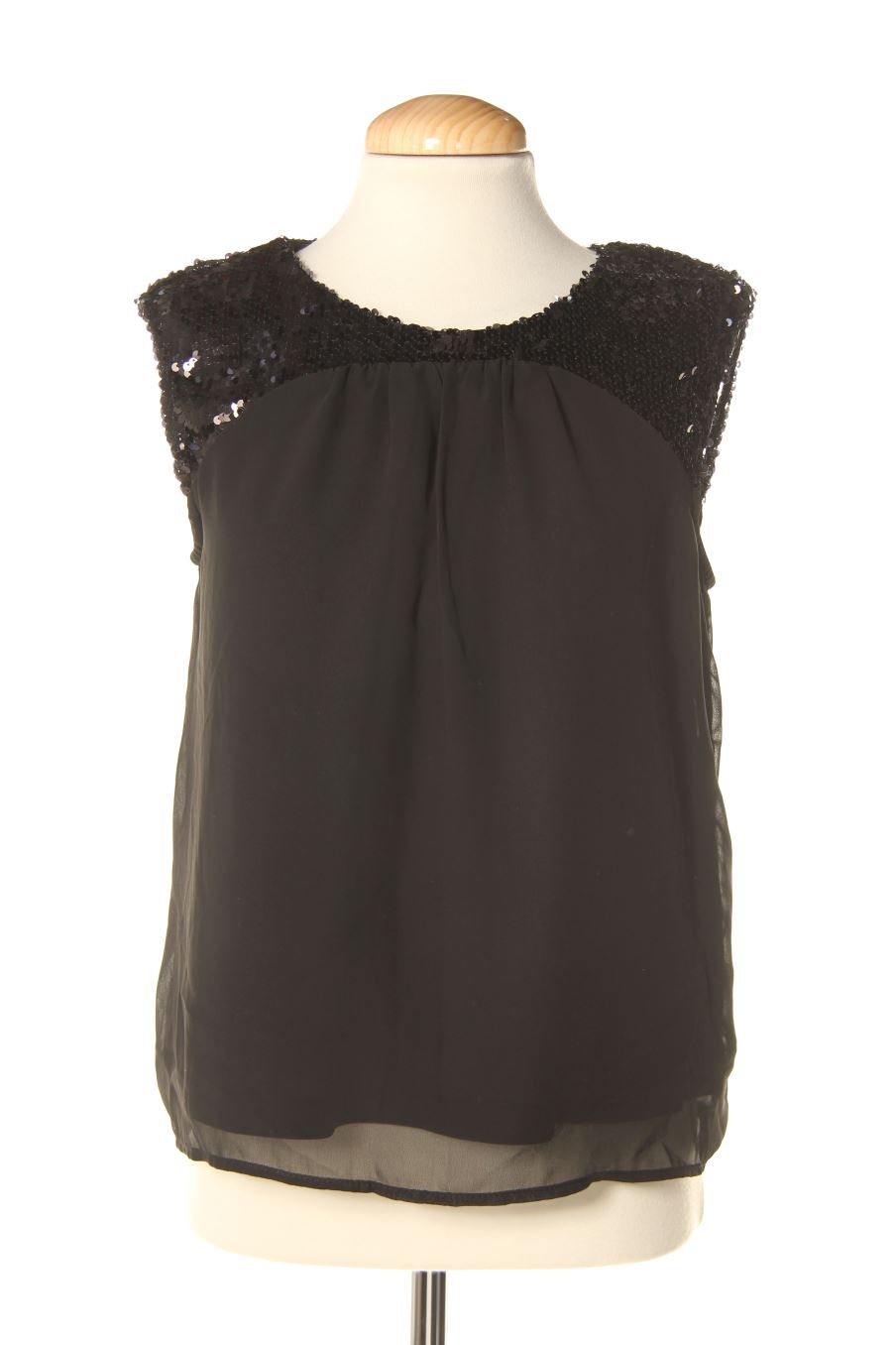 Blusa de manga corta de Jacqueline De Yong de la talla 36, de color negro