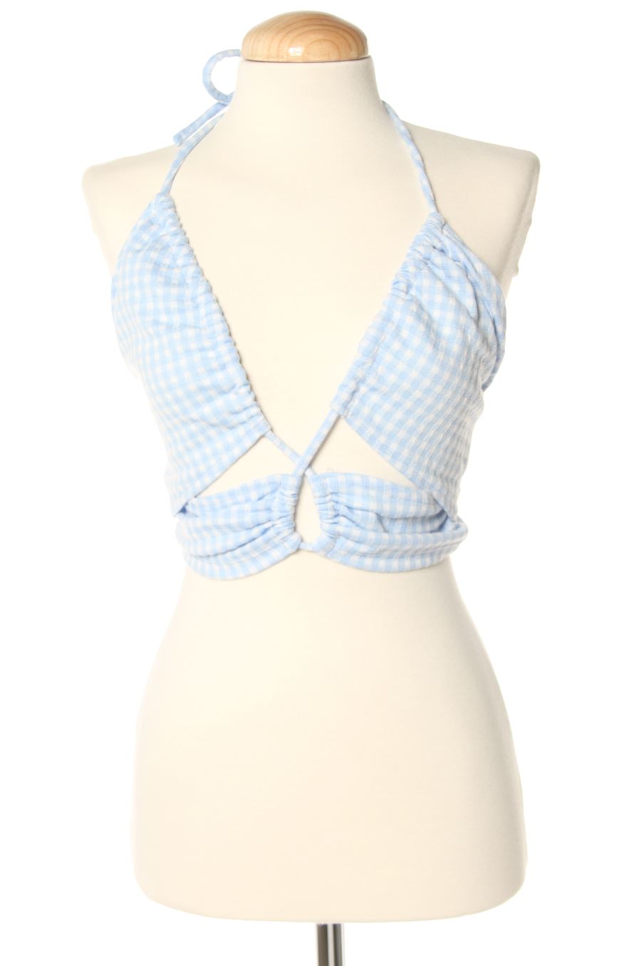 Top de Pull & Bear de la talla M, de color cuadros