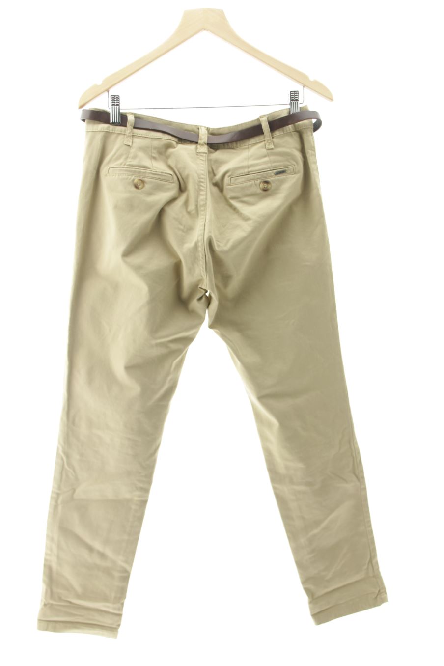 Pantalon Zara Occasion Femme - Taille 40, Bleu, Coupe Regular, Très Bon état, Légères Traces D'usure
