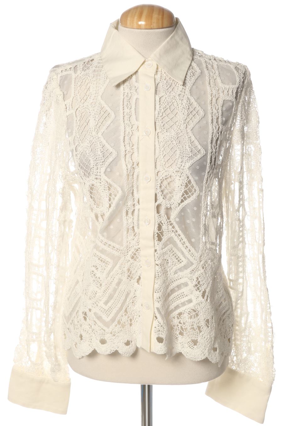 Chemise Zara de la taille XS, de couleur blanc