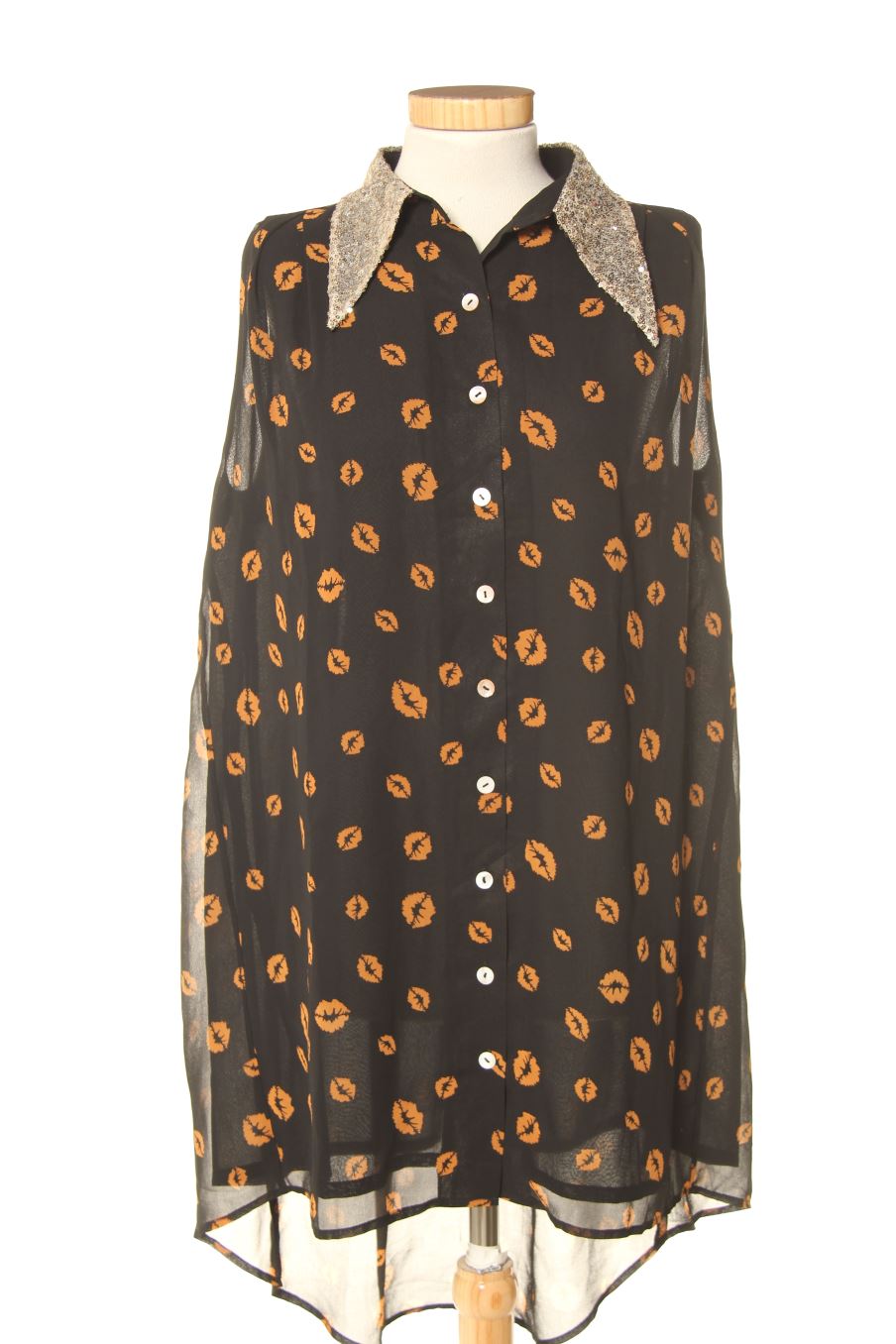 Camisa sin mangas de Jovonnista de la talla 38, de color estampado