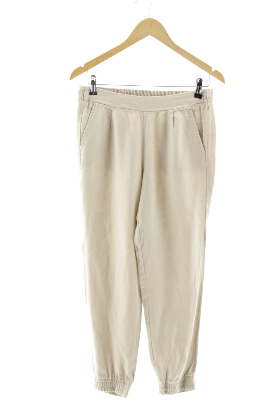 Pantalón Casual de Benetton de la talla 38, de color beige