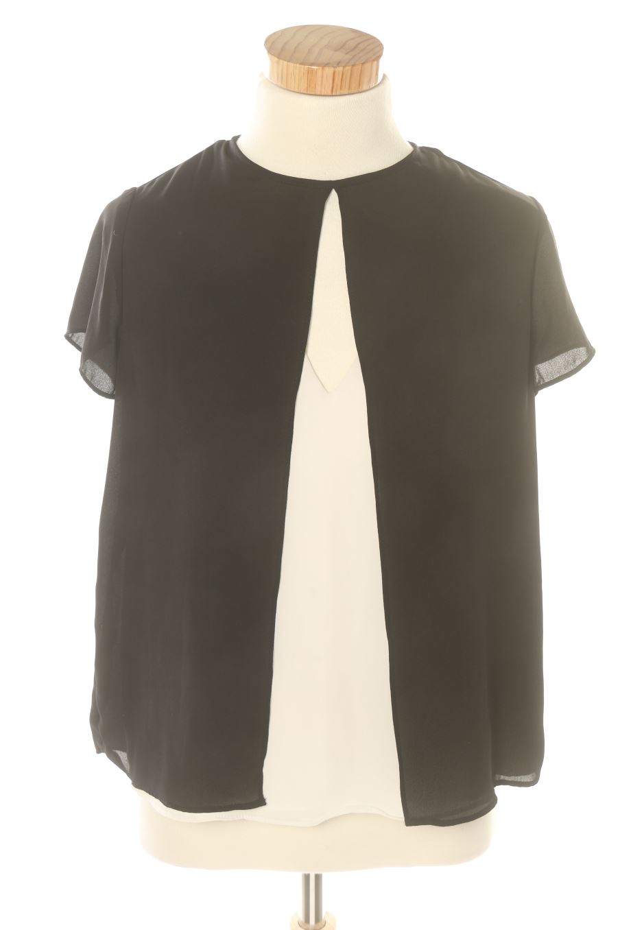 Blouse à manches courtes Trafaluc de la taille S, de couleur noir